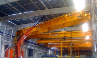 Levage pour pose de 6 ponts roulant à Grenoble