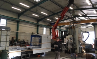 Manutention pour assemblage d'une fraiseuse numérique